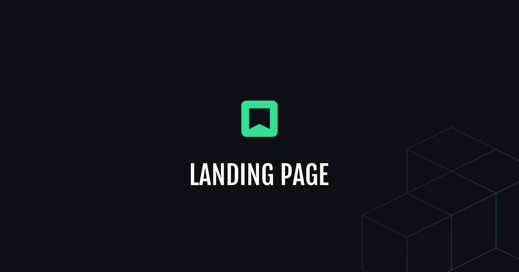 Create a landing page with the best page speeds and SEO to showcase your brand and procuts